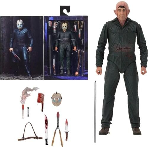 NECA Figure Jason Friday Roy Burns Action Figure Toy Dolls Horror Gift For Christmas