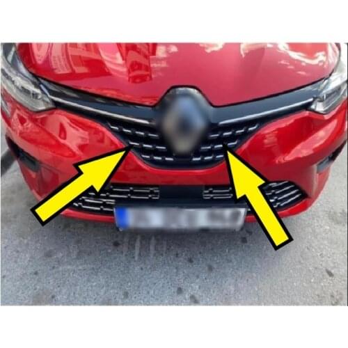 Front Grille Chrome Frame Cover For Clio 5 2020 Stainless Steel Car Tuning Modify External Accessory 6 Pcs Chromium Styling