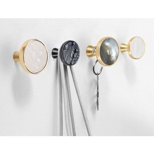 Nordic Gold Cabinet Knobs Zinc Alloy Hooks Bathroom Kitchen Hallway Clothes Wall Hangings Hooks Furniture Handles Knobs