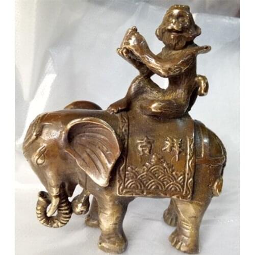 A gift (elephant) to the wild animal statues of copper coffee in ancient China
