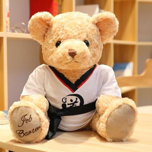 Hot style teddy bear plush toys soft filling clad bear doll surprise gifts for children to love commemorative gifts