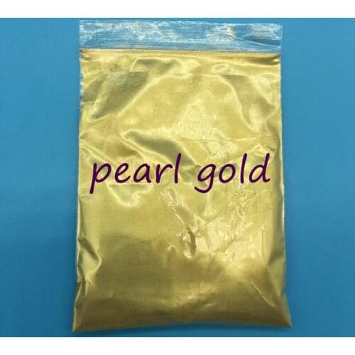 High Quality Mica pearl Gold powder Pigment for DIY decoration Paint Cosmetic 100g/bag,Metal Gold for nail polish