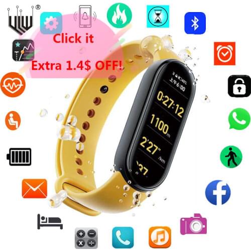 M6 Sports Smart Bracelet Waterproof Band 6 Smartwatch Blood Oxygen Pressure Fitness Tracker Clock For Xiaomi IOS Android Phone
