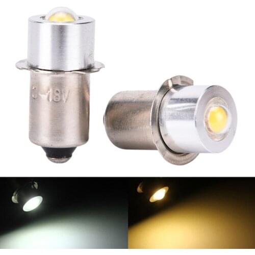 P13.5S PR2 1W LED Flashlight For Interior Bike Torch Spot Lamp Bulb High Brightness 90Lumen DC3-18V Warm/Pure White