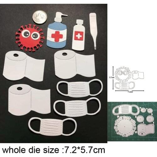 Toilet Paper Mask metal cutting dies Embossing dies cut Scrapbooking dies paper card craft knife mould blade punch stencils dies
