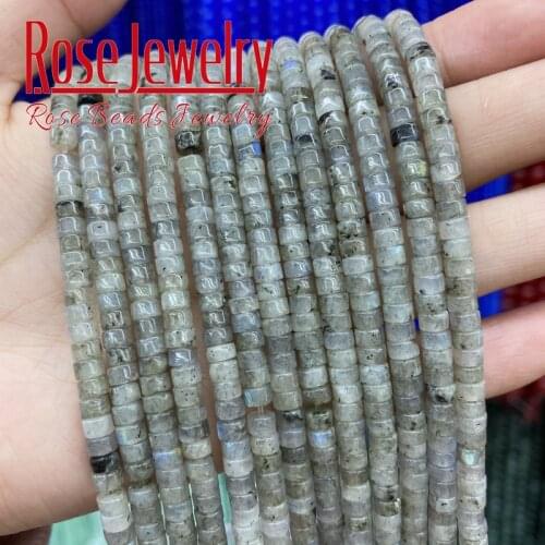 2-4mm Natural Gray Labradorit Stone Beads Loose Spacer Beads For DIY Energy Healing Earring Necklace Bracelet Making 15" Strand