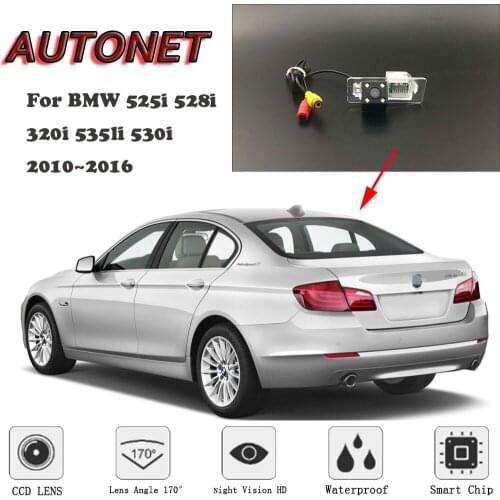 AUTONET HD Night Vision Backup Rear View camera For BMW 525i 528i 320i 535li 530i 2010~2016 CCD/license plate Camera or Bracket