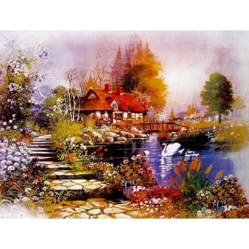 Free shipping big size gobelin tapestries,beautiful nature landscape pictures for furniture,DTY fabric picture