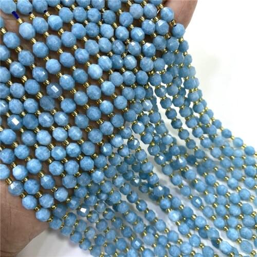 Natural Tourmalines Stone Beads Faceted Satellite Gem Loose Spacer Beads For Handmade DIY Jewelry Making Bracelet Accessories