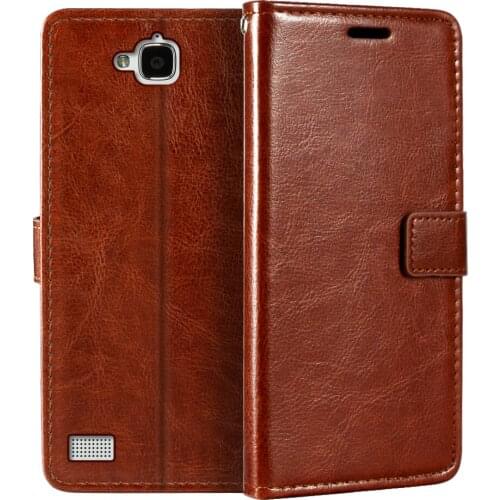 Case For Huawei Honor 3C Wallet Premium PU Leather Magnetic Flip Case Cover With Card Holder And Kickstand For Huawei Honor 3C