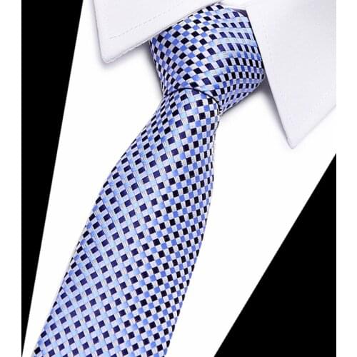 New Fashion Luxury Mens Retro Tie Striped Navy Blue 7.5cm Silk Ties for Men Business Gifts Wedding Vintage Accessories