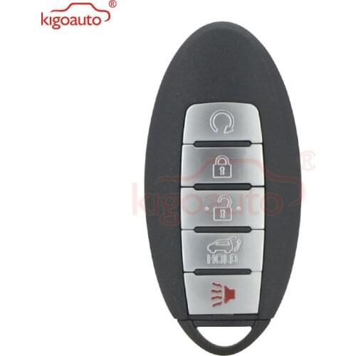 KIGOAUTO Smart Remote Key for Nissan Patrol 4+1 Button 433MHz ID46 Chip 2013 2014 2015 2016 2017 2018 2019 CWTWB1G744