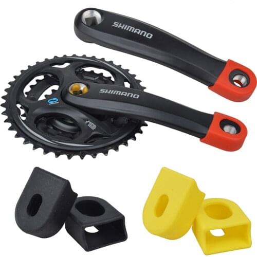 Mi.xim Teeth Disc Crank Protector Mountain Bike Crank Protection Fixed Gear Bicycle Protective Sleeve A Pair 29*15mm