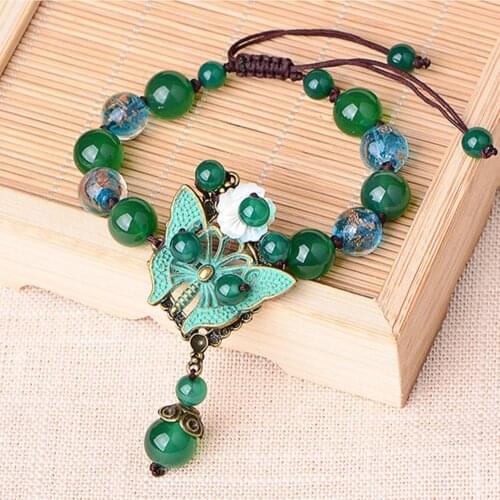 New Arrival Green Natural Beads Bangles & Bracelets Fashion Jewelry Natural Stone Beads Bracelet For Women Party Gift