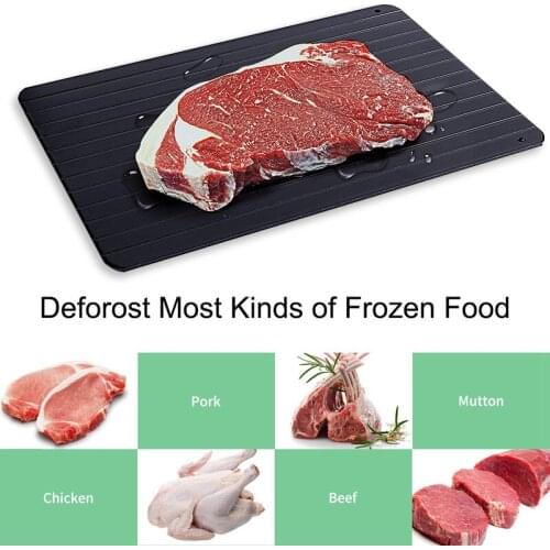 New Fast Defrost Tray Fast Thaw Frozen Food Meat Fruit Quick Defrosting Plate Board Defrost Thaw Master Home Kitchen Gadget Tool