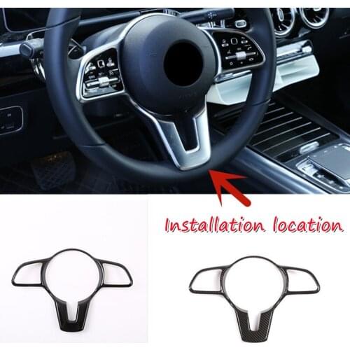 ABS Car Steering Wheel Trim Fit For Mercedes Benz A B C E G class CLA CLS GLC GLE GLS GLB W213 W205 W177 W167 W247 W463 C257