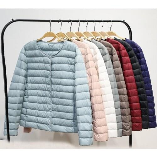 Sanishroly Two Wear Plus Size 4XL New Women Down Jacket Parka Ultra Light White Duck Down Coat Ladies Short Outerwears Tops S387