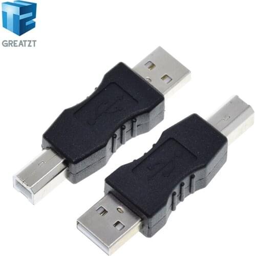 GREATZT USB 2.0 Type A Female to B Male Adaptor For USB Printer Square Of the Public Transfer Joint