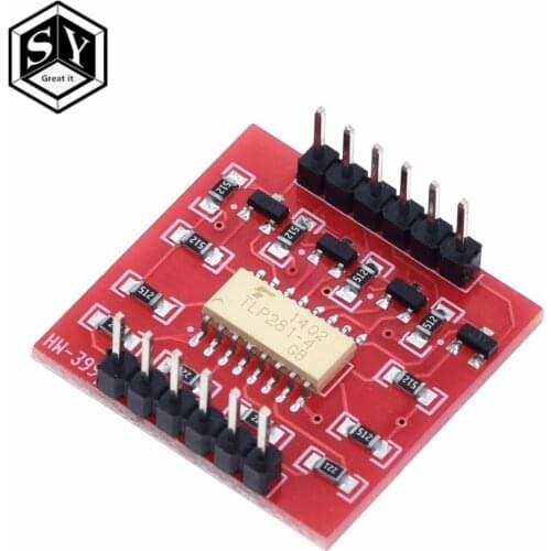 TLP281 4 CH 4-Channel Opto-isolator IC Module For Arduino Expansion Board High And Low Level Optocoupler Isolation 4 Channel