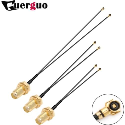 1PC IPEX1 Cable 2 x IPEX1 Female to SMA Female WIFI Antenna Pigtail Jumper RG1.13MM Extension RF Cable