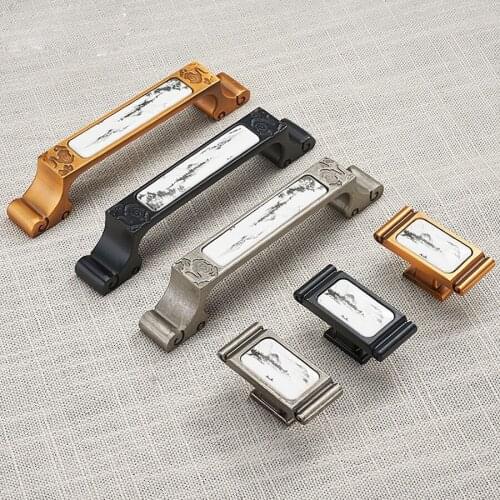 2pcs Free Shipping 5" Funiture ceramic single hole Handle High grade dresser cabinet china Pull European wardrobe drawer Knob