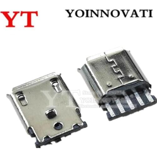 20pcs/lot Micro USB 5pin Female Socket Connector Welding Type for Tail Charging Mobile Phone