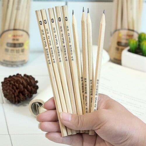 30pcs/set Natural Wooden HB Pencil Cheapest Practical Student Stationery for School Office Supplies Gift