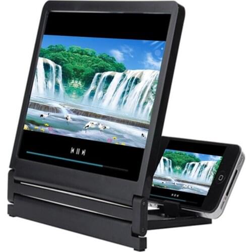 Mobile Phone Screen 3D Magnifier Screen Enlarge 2-3 Times High Definition Amplifier Foldable Magnifying Glass for Cell Phone