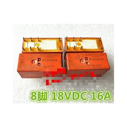RT314018 18VDC 18V 16A 8-pin relay