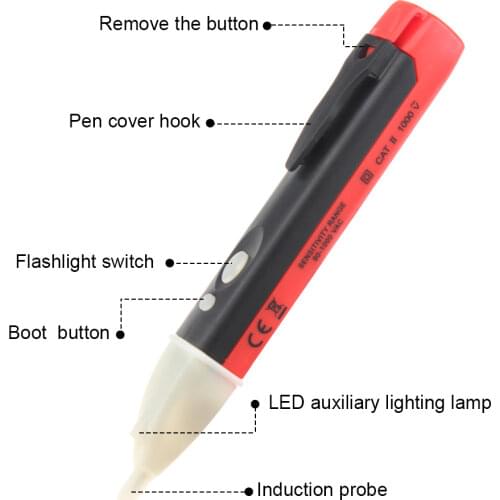 ANENG Voltage Meter ACDC Detector NCV Non Contact Tester Pen Volt Sensor Electric Test Pencil 90V to 1000V Sensitivity Voltmeter