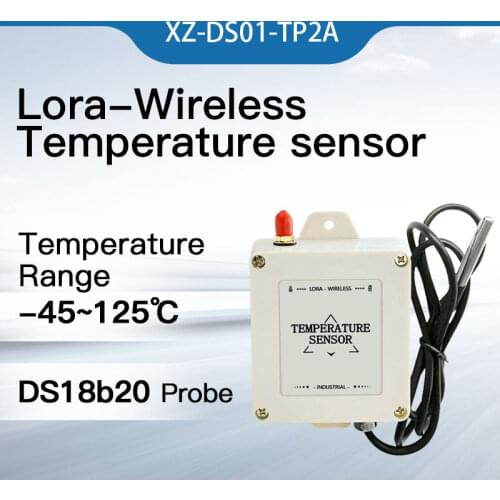 Freeshipping ds18b20 temperature sensor lora wireless temperature logger 433mhz/470mhz probe temperature transmitter