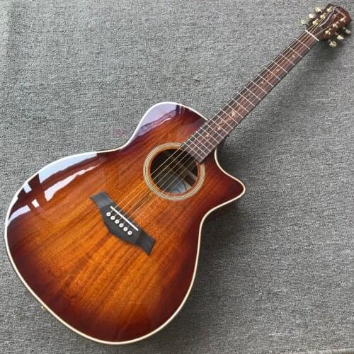 Free delivery, rosewood fingerboard 41 inch acoustic guitar, single face guitar , high quality electric guitar