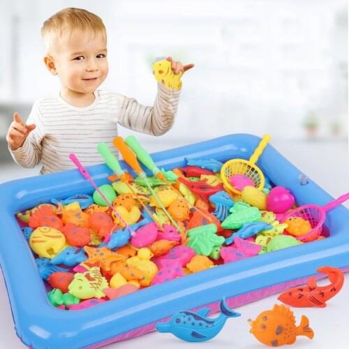13pcs/set Childrens Magnetic Fishing Toy Parent-child interactive Toys Game Water Toys Kids Fish Baby Bath Toys Outdoor Toy