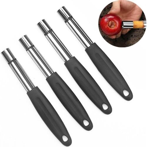 Apple Corer Remover Pitter Pepper Fruit Vegetable Tools Stainless Steel Twist Kitchen Gadgets Core Seed Easy Remove Tool 190cm