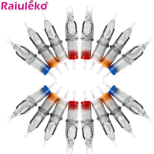 10 Pcs Tattoo Needle Revolution Cartridge Round Liner 0.35mm Taper RL/M1/RM/RS Disposable Semi-Permanent Eyebrow Makeup Needles