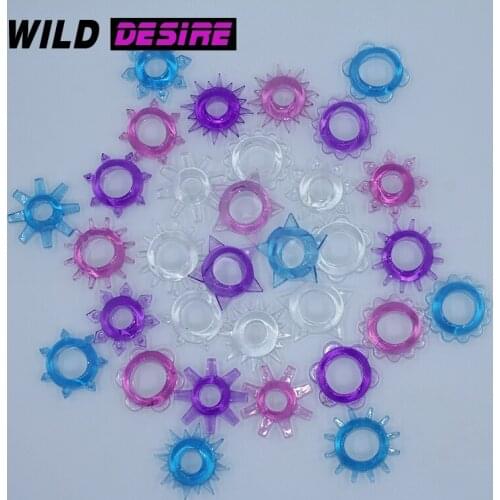 5pcs Sex Toys Crystal Lock Male Silicone Penis Adult Men Sex Product Sleeve Dick Cock Ring Extend sex time Delayed Ejaculation