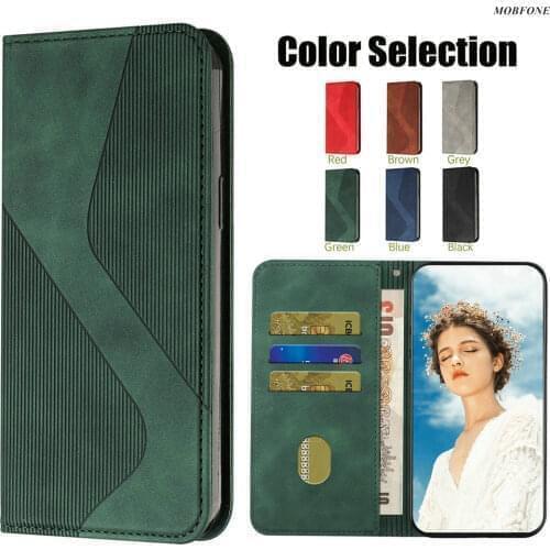 S Line Wallet Leather Case for MOTOROLA Moto G Play 2021 Magnetic Card Slots Holder Full Cover For Moto G Power 2021 On G Stylus