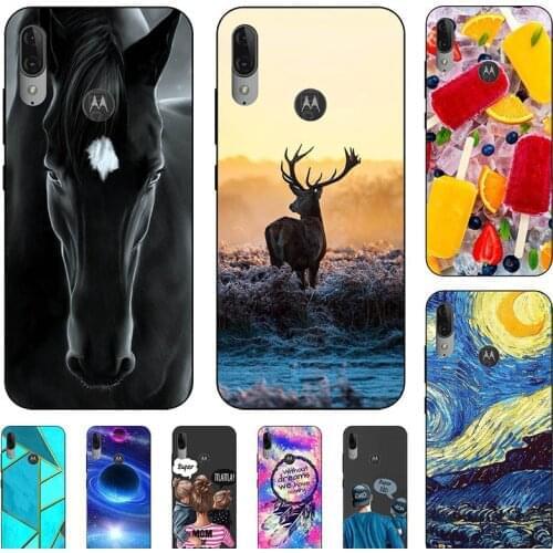 Fashion Bumper Cute Case For MOTO G8 Plus XT2019 G8 Play XT2015 Case For MOTO One Macro Soft Silicone Cat Horse Flower Cover