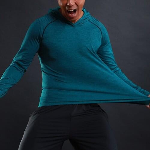 Men Thin Hoodie Sweatshirt Trendy T Shirt Casual Long Sleeve Slim Mens Basic Tops Tees Stretch T-shirt Comfortable T Shirt