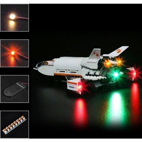 Vonado LED Lighting Set for 60226 Mars Research Shuttle Collectible Model Toy Light Kit, Not Included the Building Block