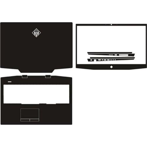Laptop Carbon fiber Vinyl Skin Sticker Cover For HP OMEN 17-cb1521na cb1003na cb0006na CB1002NA cb1467ng cb1273ng cb0000 17.3"