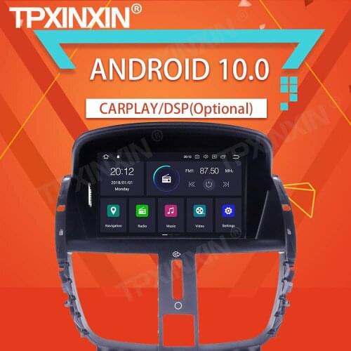 64G For Peugeot 207 Android Multimedia Car Radio Screen 2008 -2014 Auto Tape Recorder 7" Audio Video Player GPS Navigation DSP