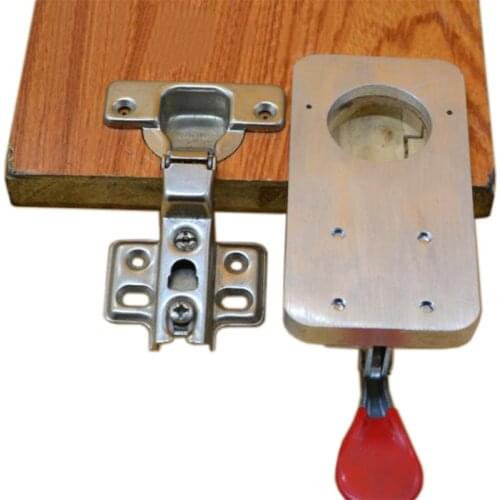 35mm Hinge Hole Drilling Guide Locator Aluminum alloy Hole Opener template Door Cabinets DIY Tool For Woodworking tool
