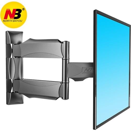 NB P4 suggested for size 32"-55" Flat Panel LED LCD TV Wall Mount Full Motion 3 Swing Arms Monitor Holder Frame