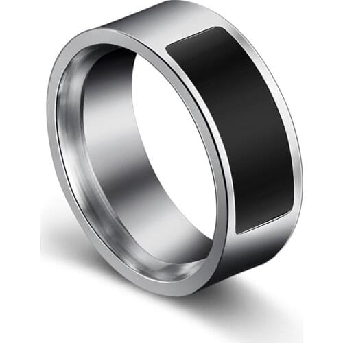 NFC Chip Super Cool Smart Rings Men Fashionable And Wearable Electronic Product No Charge Smart lock Card Recharge Ring 8C0118