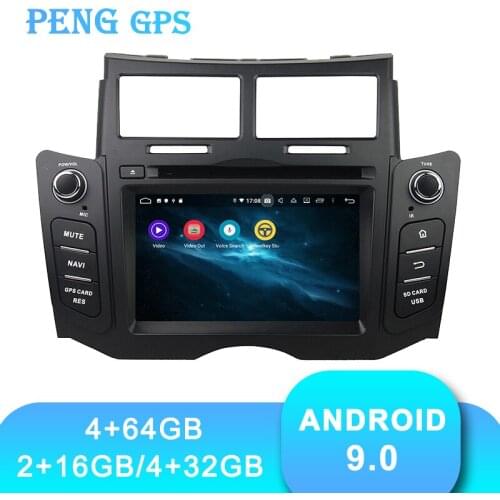 Latest Android 9 Car DVD player GPS Navigation for Toyota Yaris 2005-2011 Head Unit Multimedia Player Stereo Radio Car Recorder
