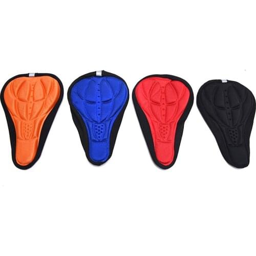 New Comfort Bicycle Silicone 3D Gel Saddle Seat Cover Pad Padded Soft Cushion