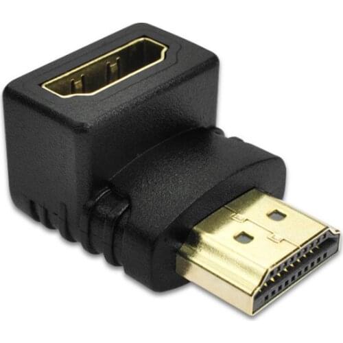 Male To Female HDMI-compatible Adapter 90 Degree Angle HDMI-compatible Extender Cable Converter for HDTV