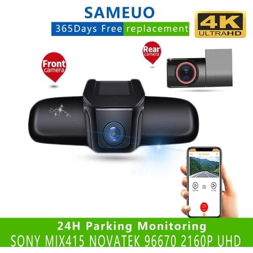 Sameuo U680Pro Dash Cam 4K Rear View Auto Dashcam For Car Camera way 2160P Video Recorder Reverse Dvr WIFI 24H Parking Monitor