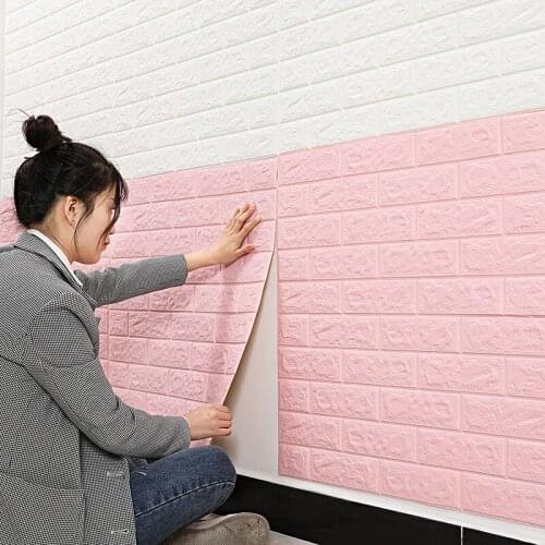 Self-adhesive Bedroom Warm 3d Three-dimensional Wall Sticker Waterproof Moisture-proof Mildew Foam Wall Decoration Wallpaper